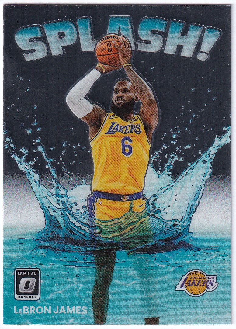 2022/23 NBA DONRUSS OPTIC 'SPLASH!' 15 LEBRON JAMES - LA LAKERS